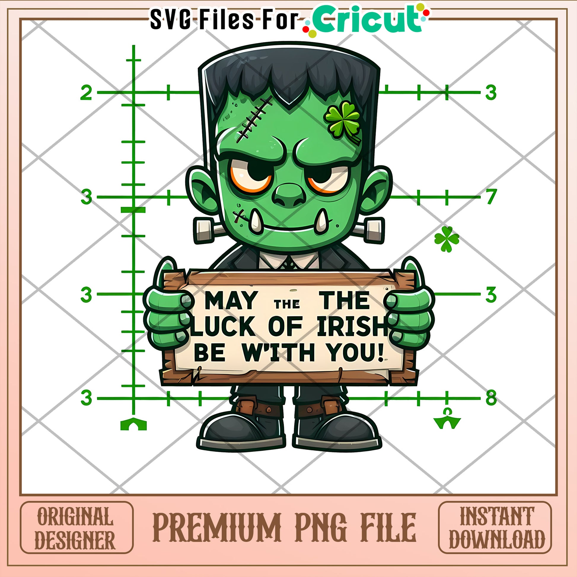Frankenstein St Patricks Day PNG