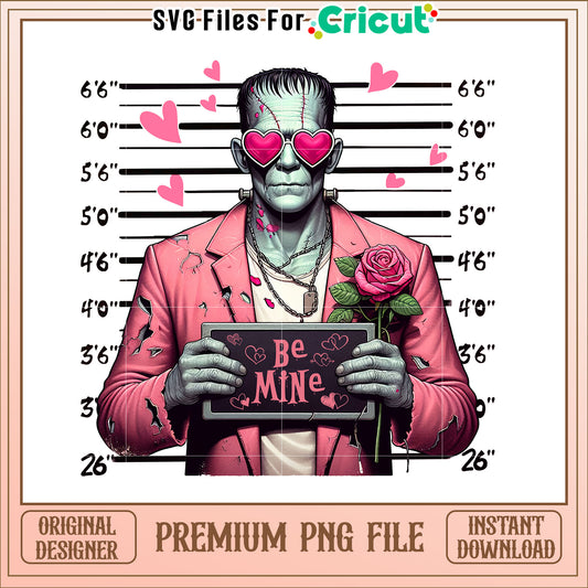 Frankenstein Valentine's Day PNG Image