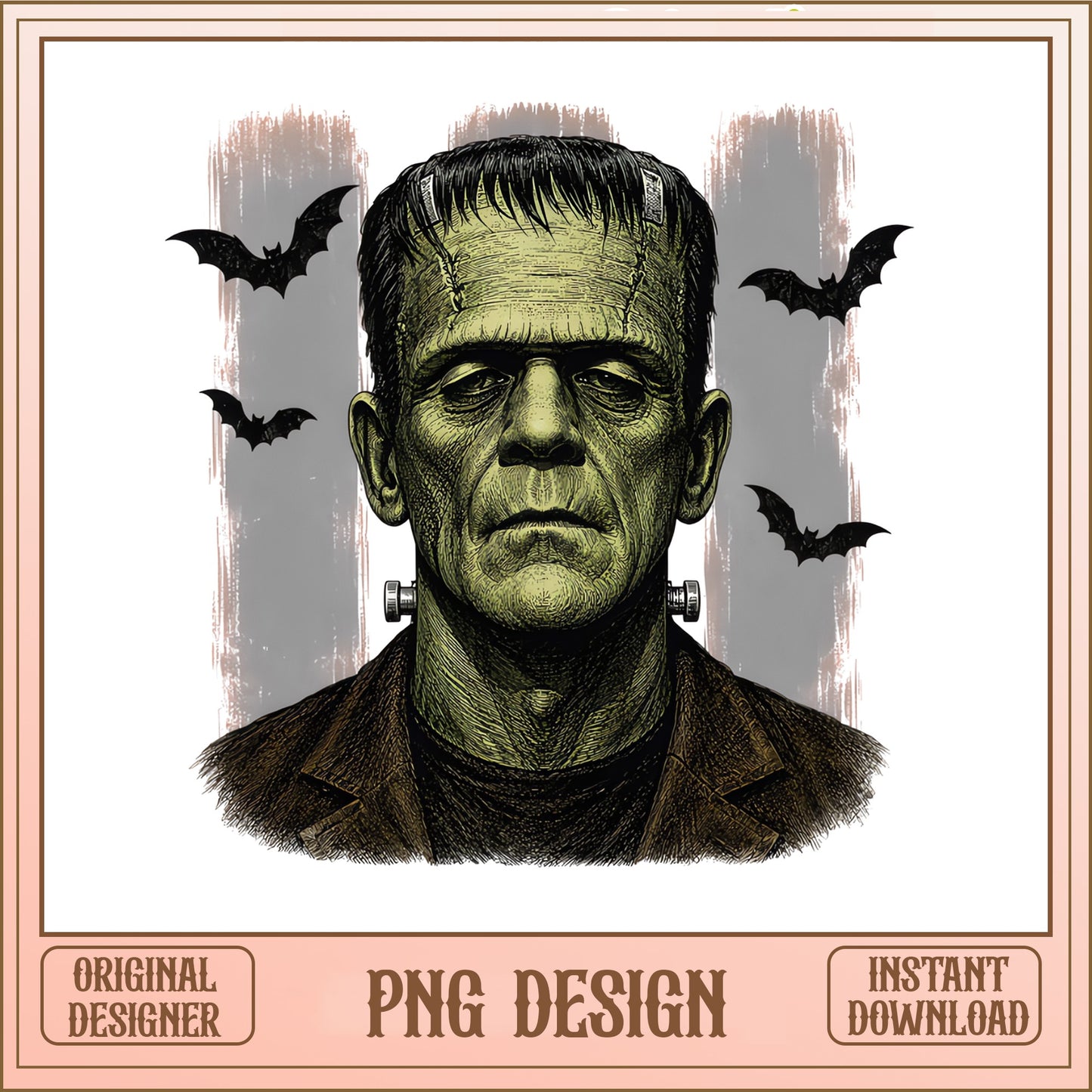 Frankenstein Monster Halloween PNG, Horror PNG, Spooky PNG