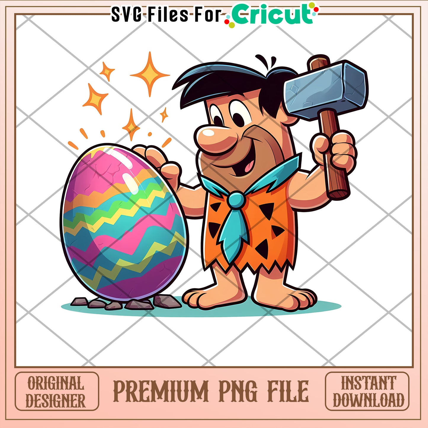 Fred Flintstone Easter Egg PNG