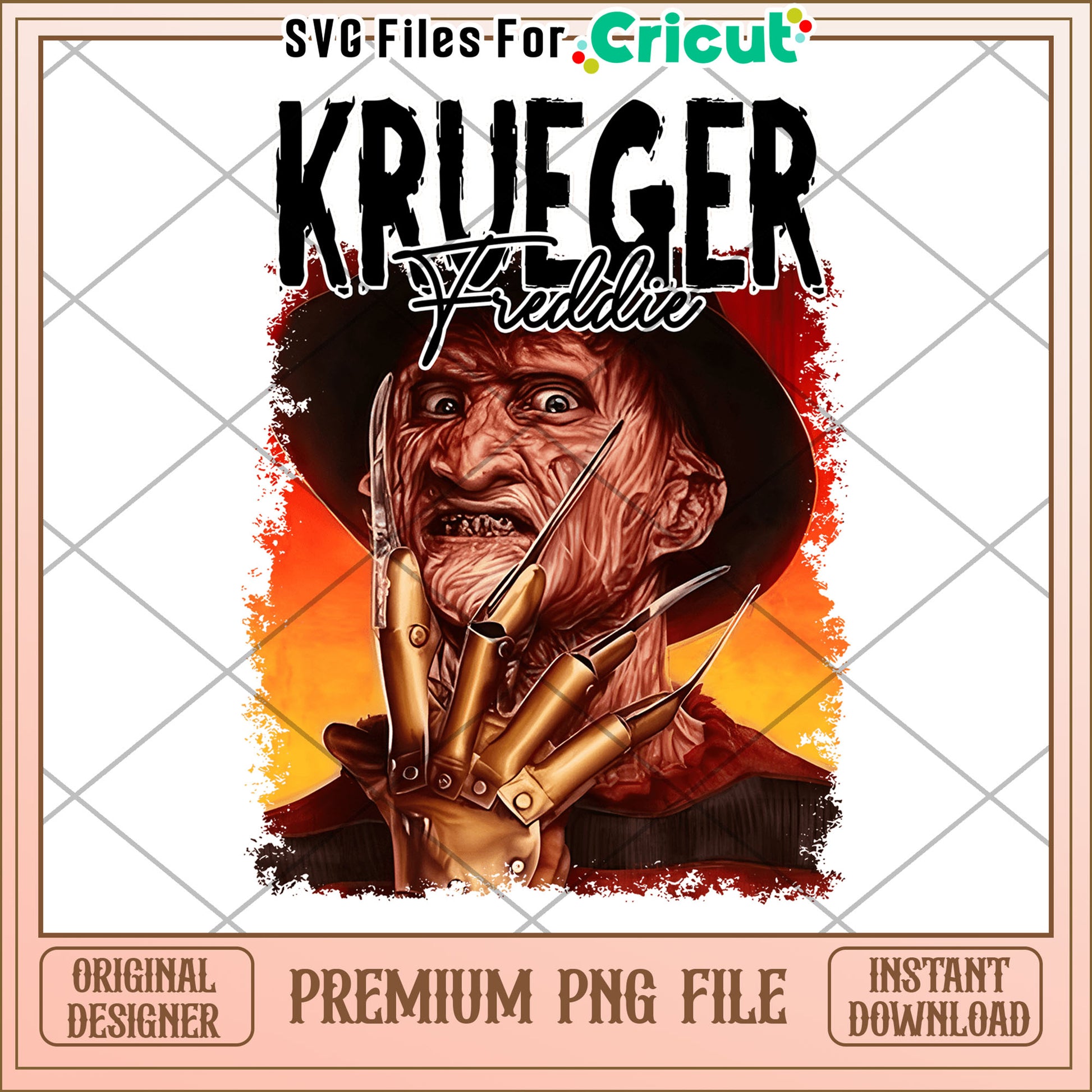 Freddie krueger design png, halloween holiday png, horror halloween png