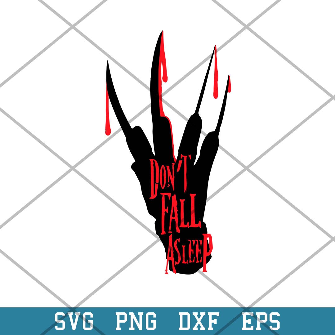 Freddy Krueger Don_t fall Asleep Halloween Svg, Halloween Svg-Svgfilesforcricut