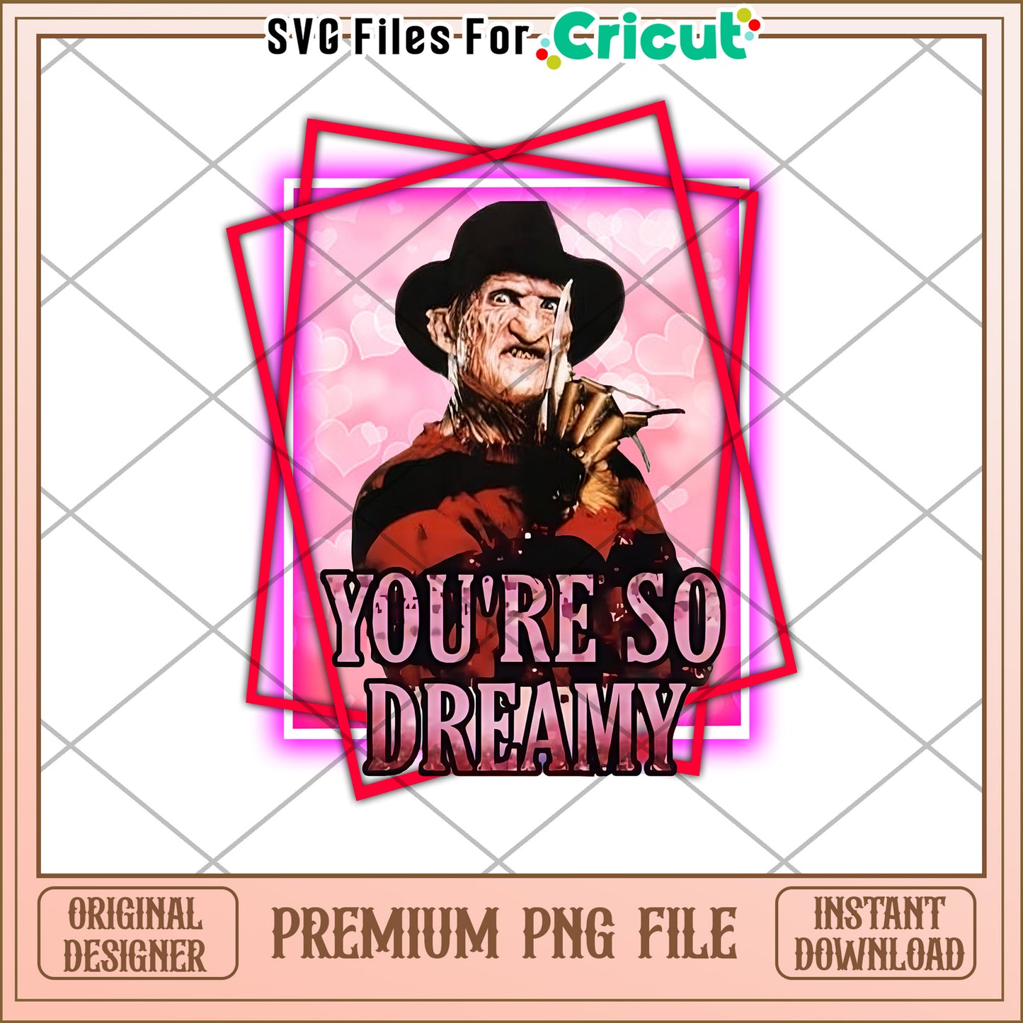 Freddy Krueger Dreamy PNG Cricut