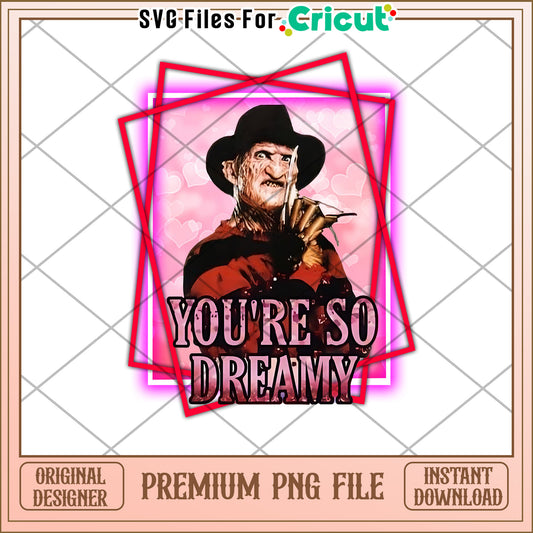 Freddy Krueger Dreamy PNG Cricut