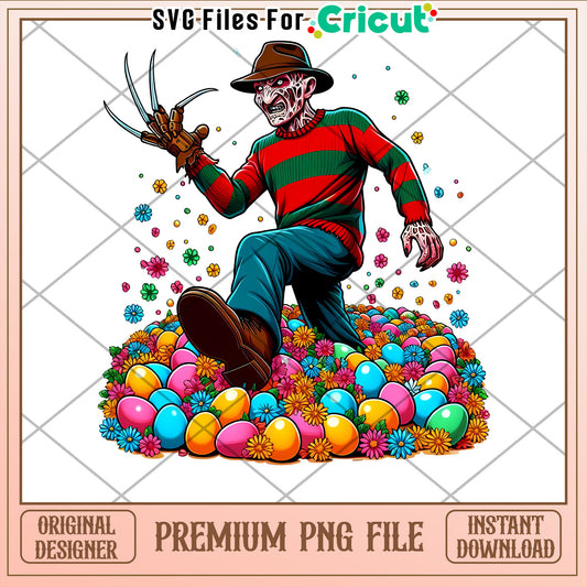 Freddy Krueger Easter PNG Instant Download