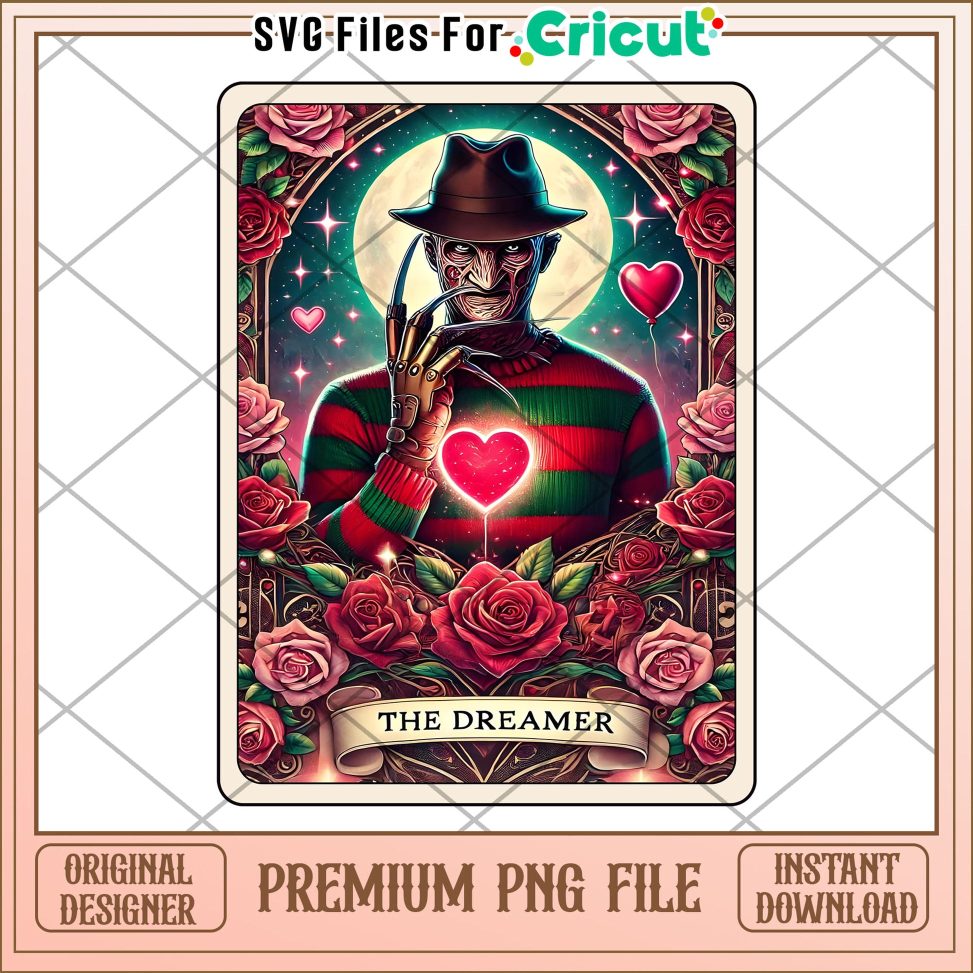 Freddy Krueger PNG Premium Cricut File