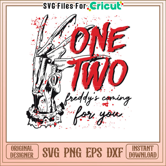 Freddy Krueger SVG One Two Design