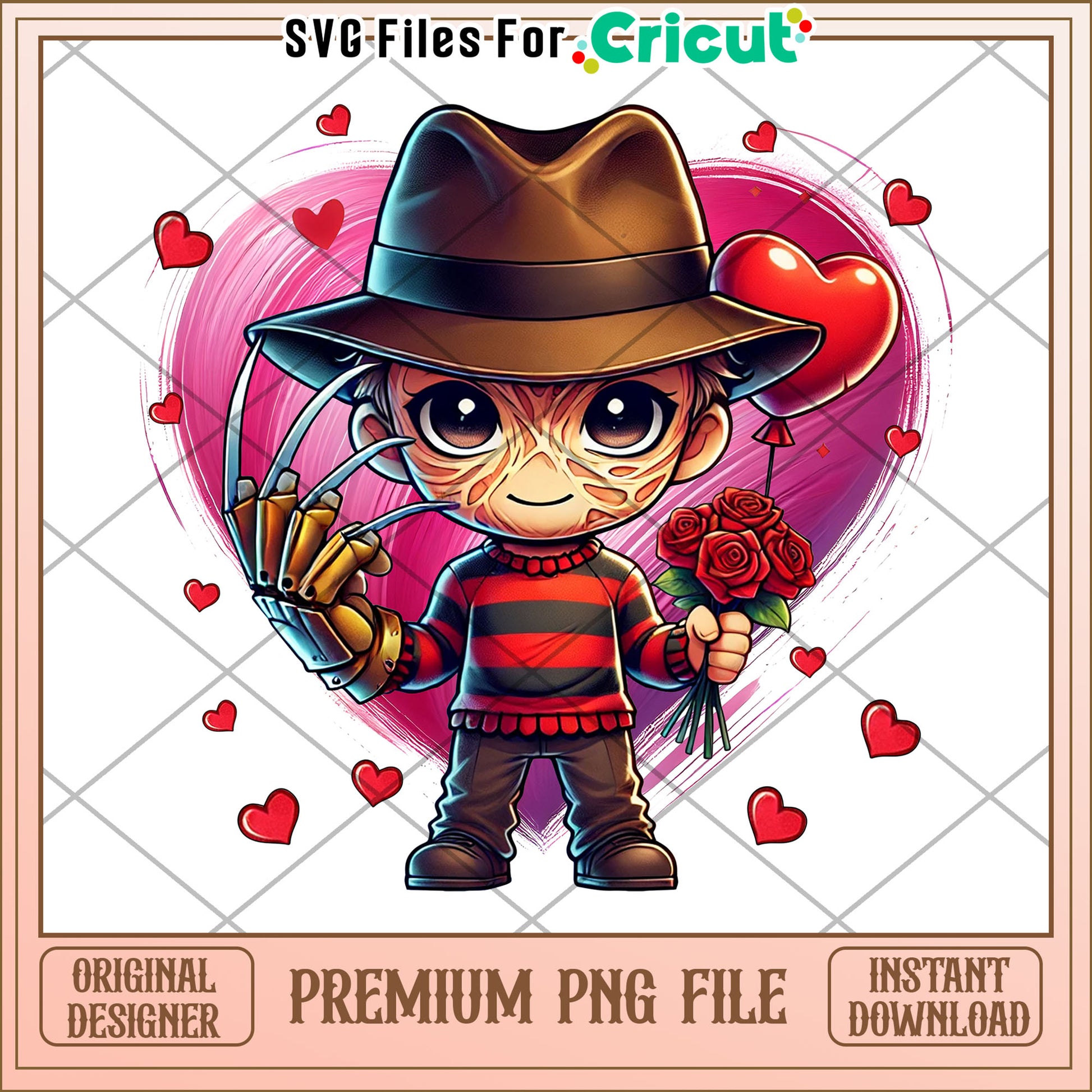 Freddy Krueger Valentine PNG