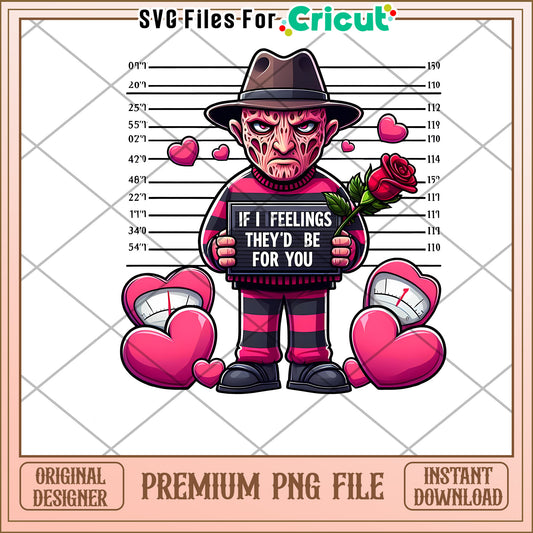 Freddy Krueger Valentines Day PNG