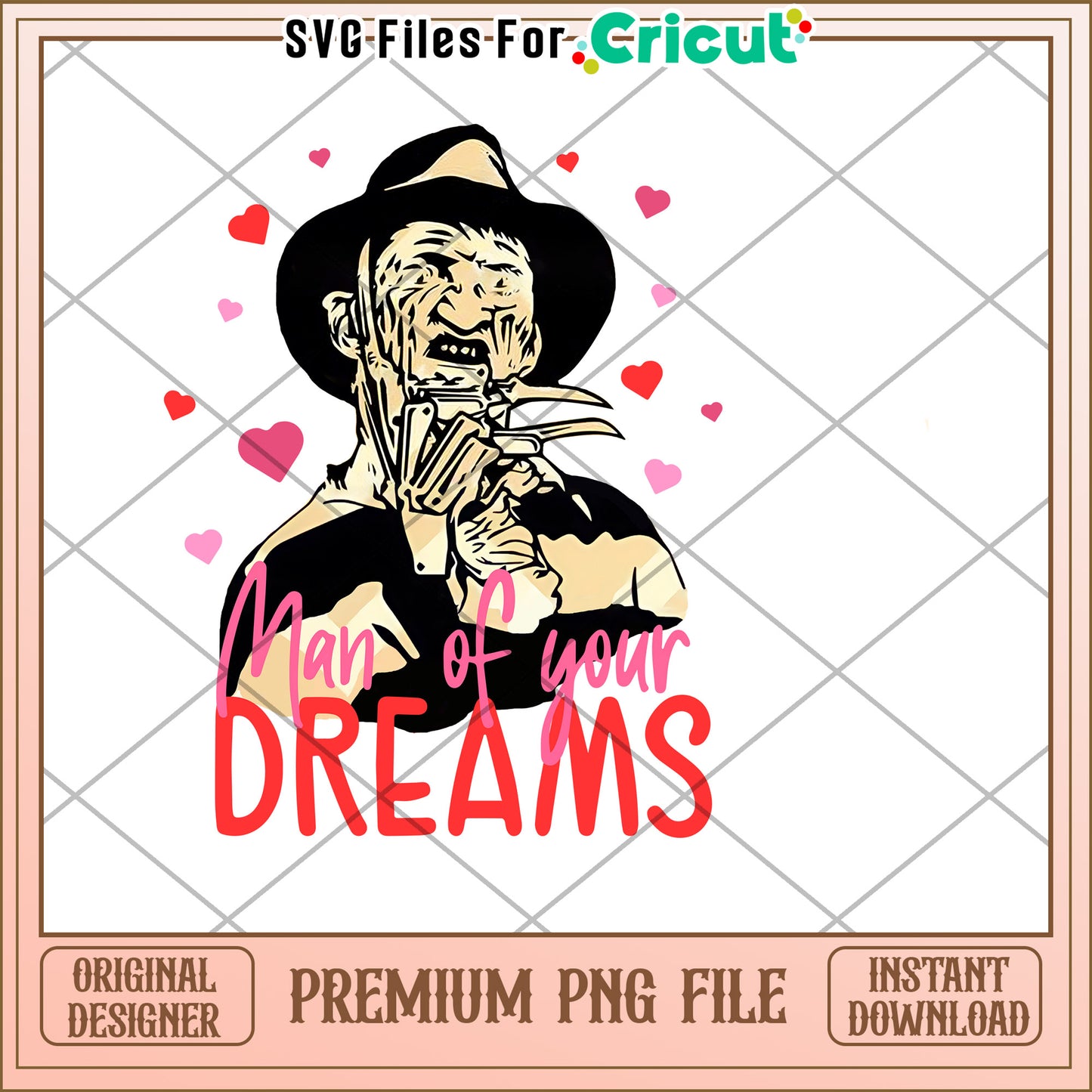 Freddy Krueger Valentines PNG