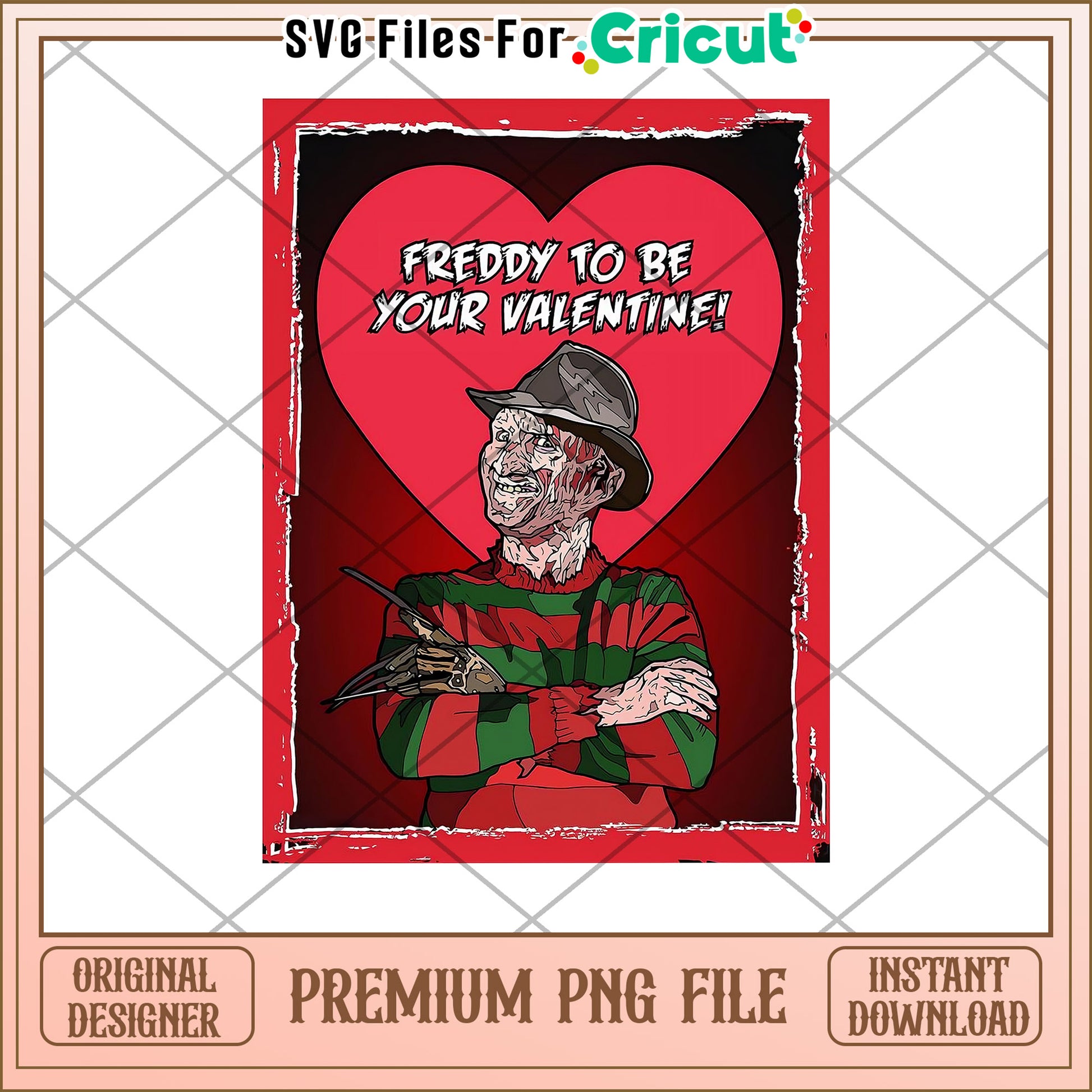 Freddy Valentine PNG Cricut Design