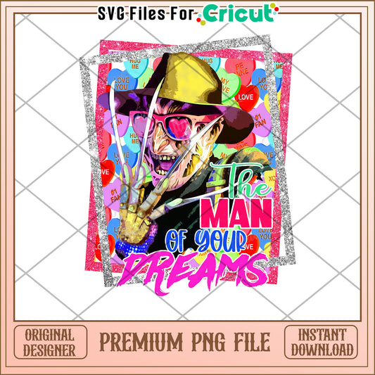 Freddy Valentines Candy PNG Sublimation