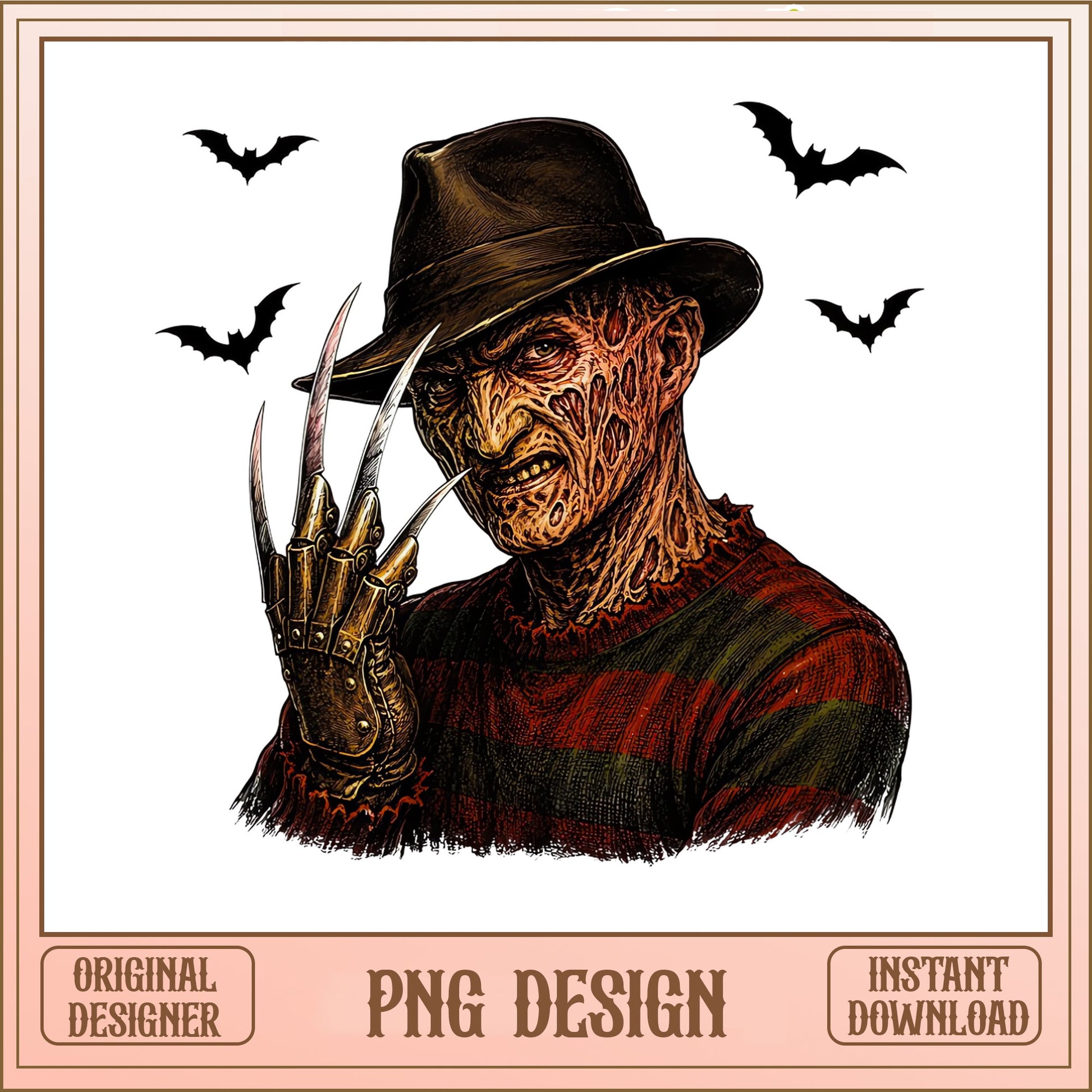 Freddy Krueger Halloween PNG, Horror Movie PNG, Nightmare PNG