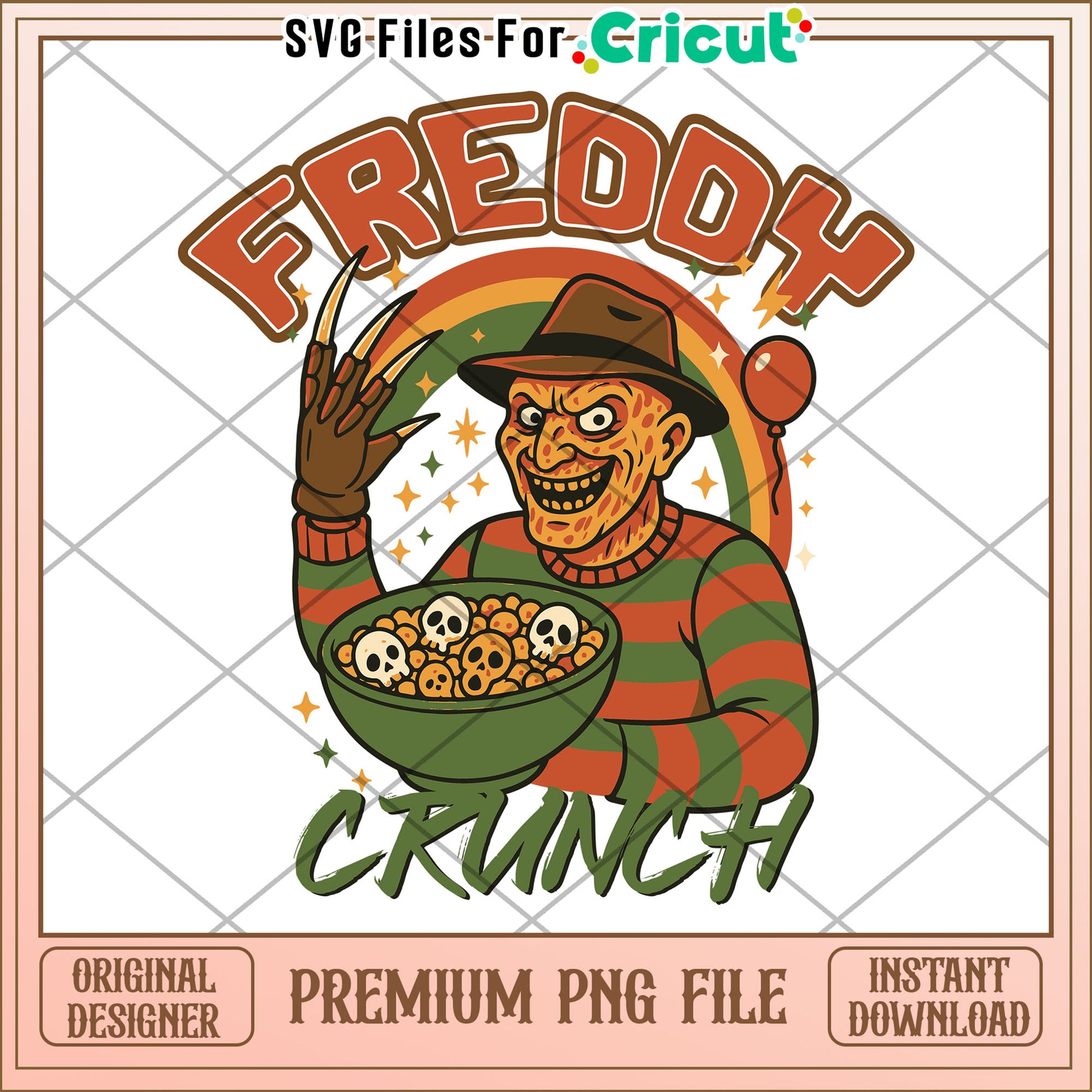 Freddy crunch png, halloween png, halloween season png