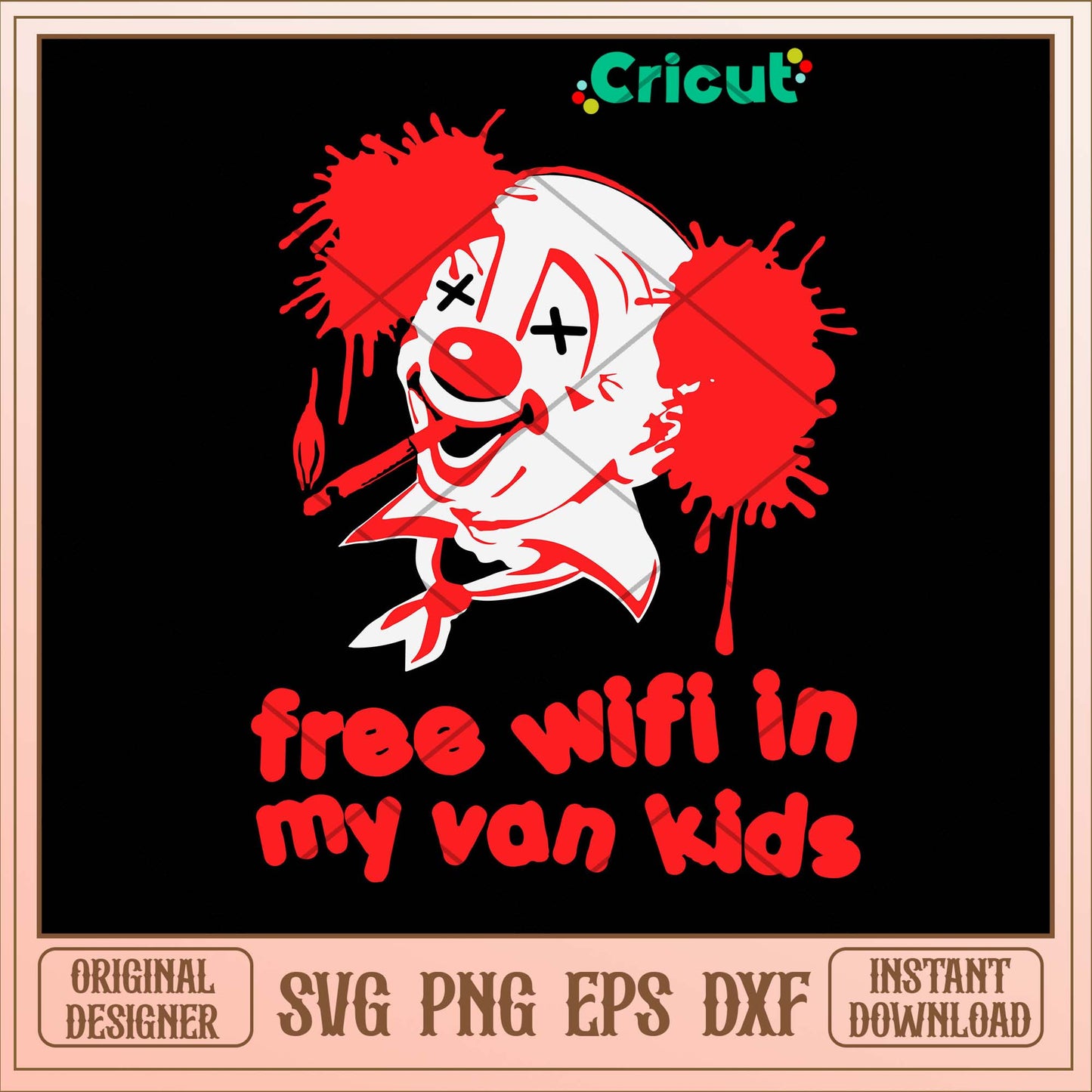 Free Wifi In My Van Kids Svg