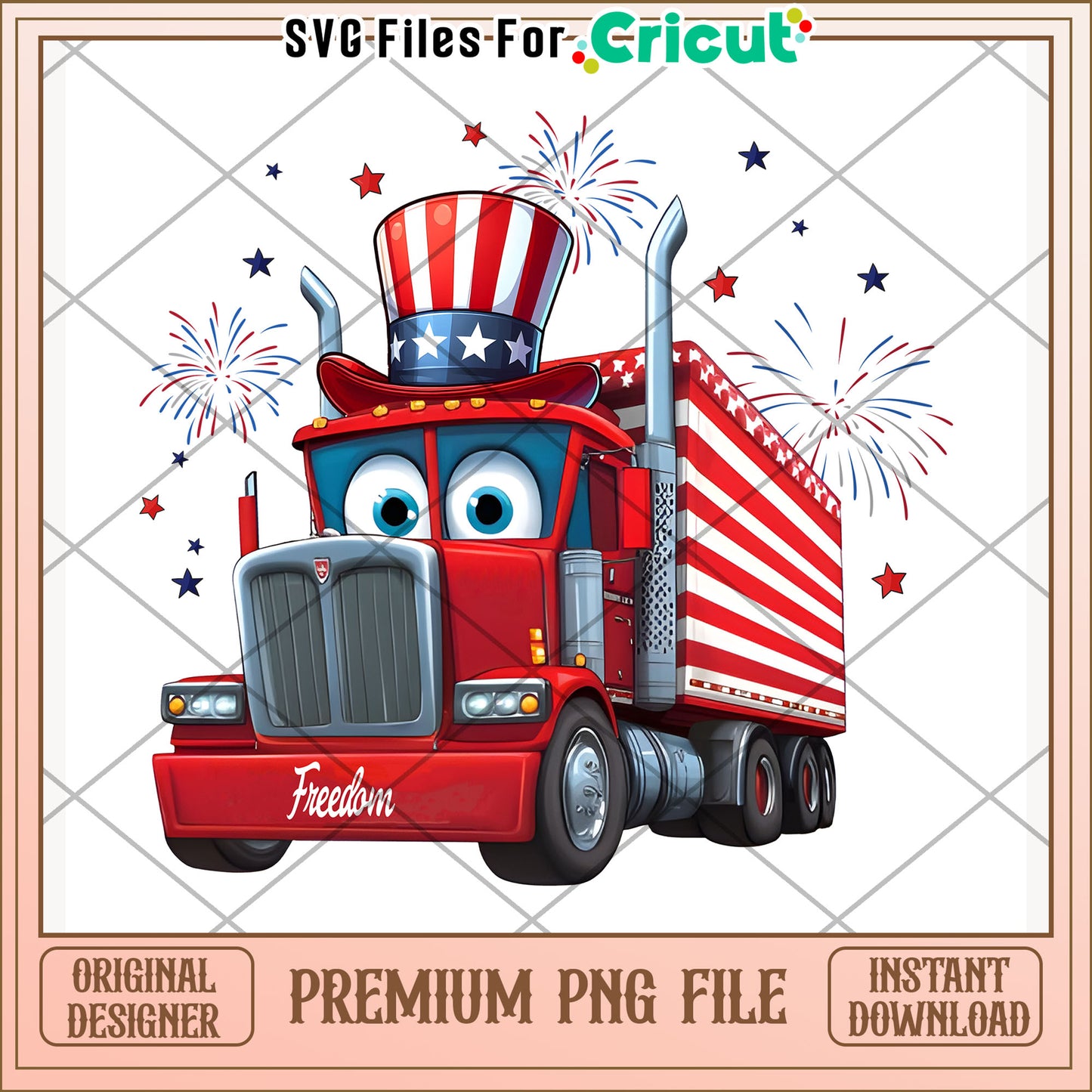 Freedom truck png, 4th of july png, feedom day png