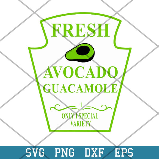Fresh Avocado Guacamole Condiment Family Halloween Svg, Png Dxf Eps Digital File-Svgfilesforcricut