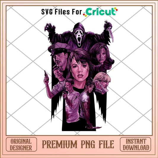 Friday 13th Boo Ghost Png, Horror characters png, Digital Download