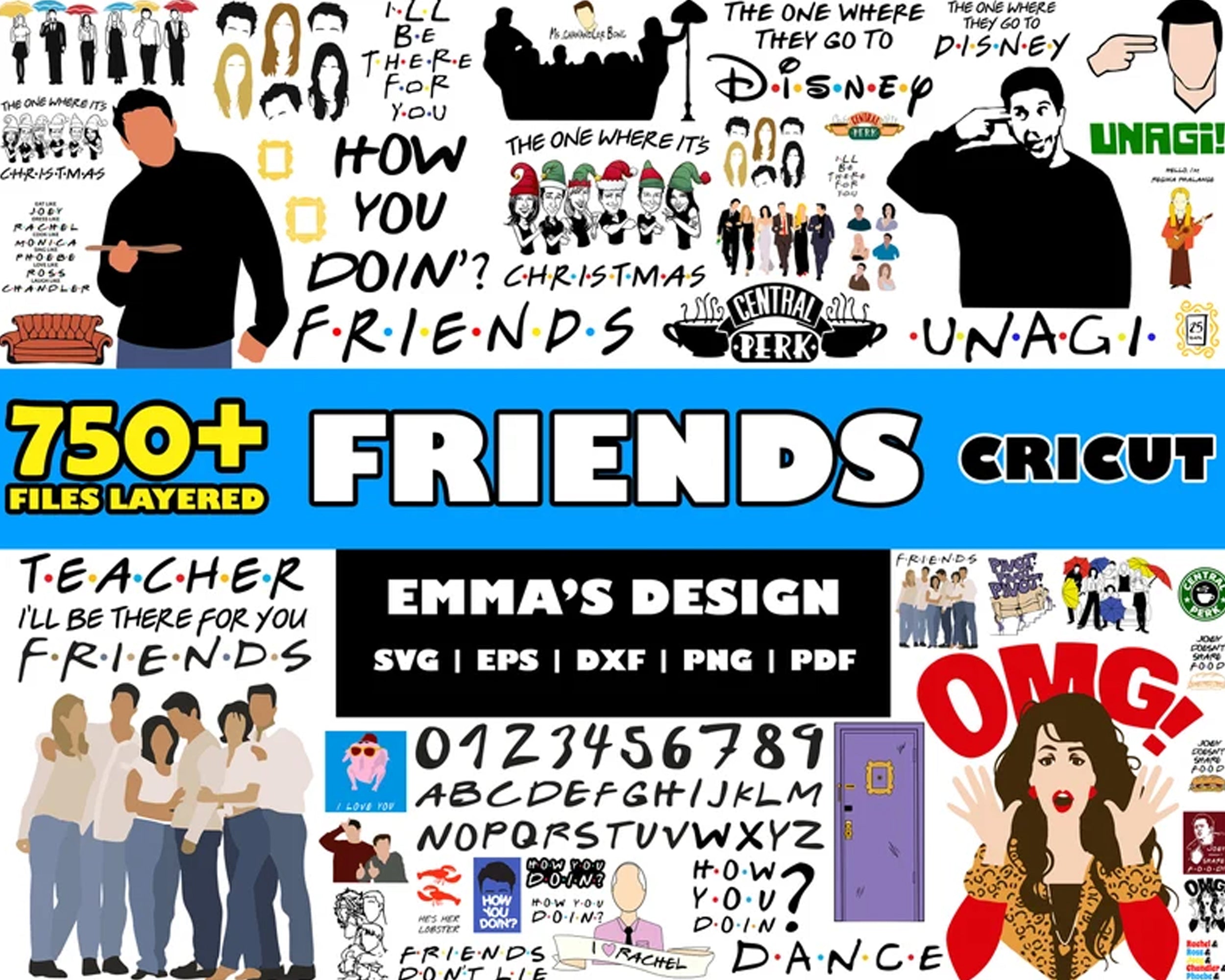 Friends cricut SVG Bundle – svg files for cricut
