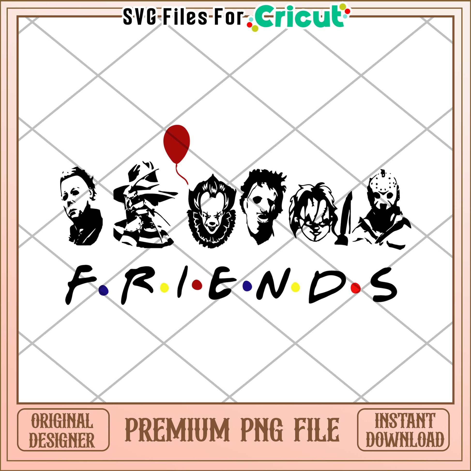 Friends halloween png, happy halloween​ png, spooky quotes png