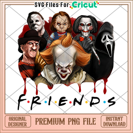 Friends illustration png, halloween​ decorations​ png, halloween candy​ png