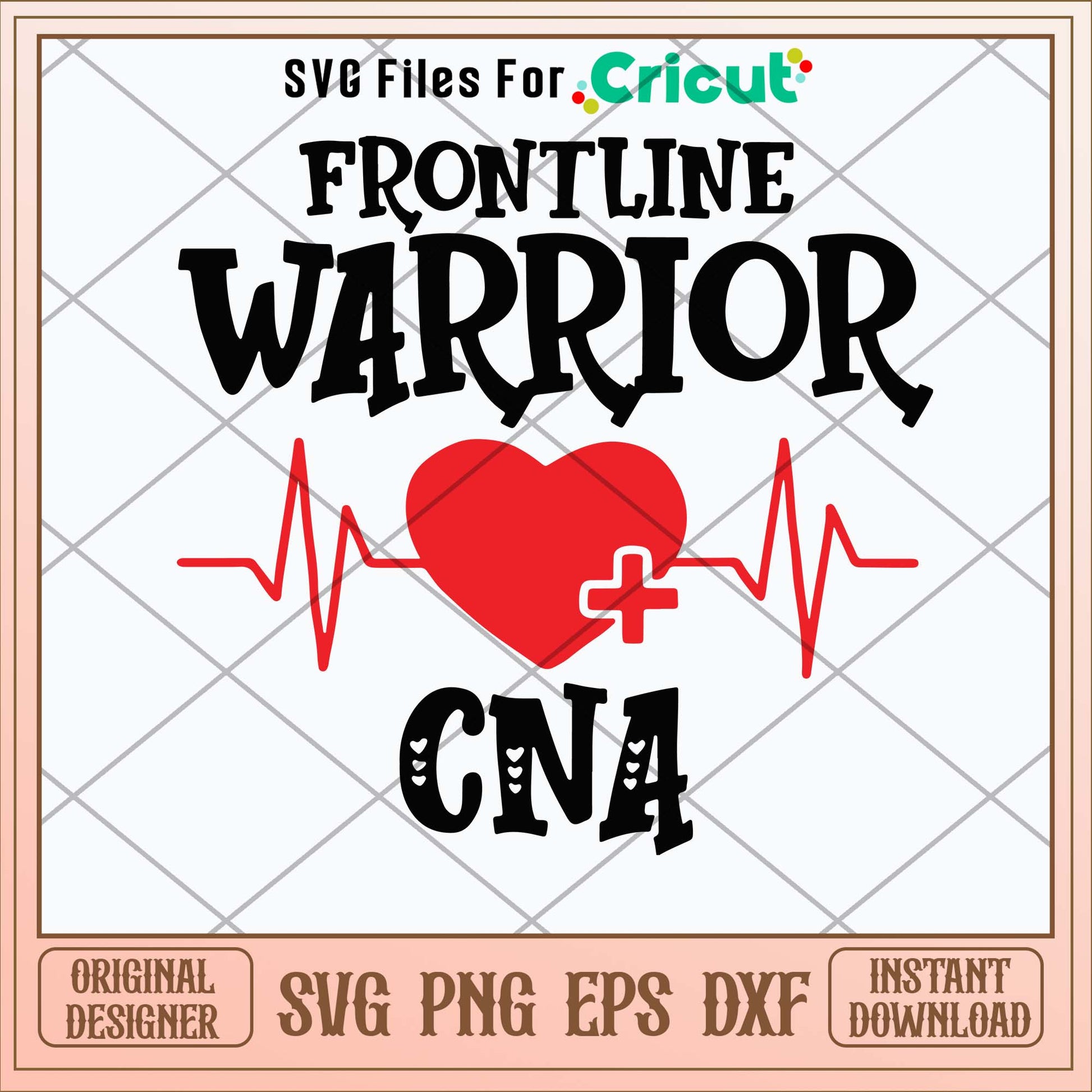 Frontline Warrior CNA Svg