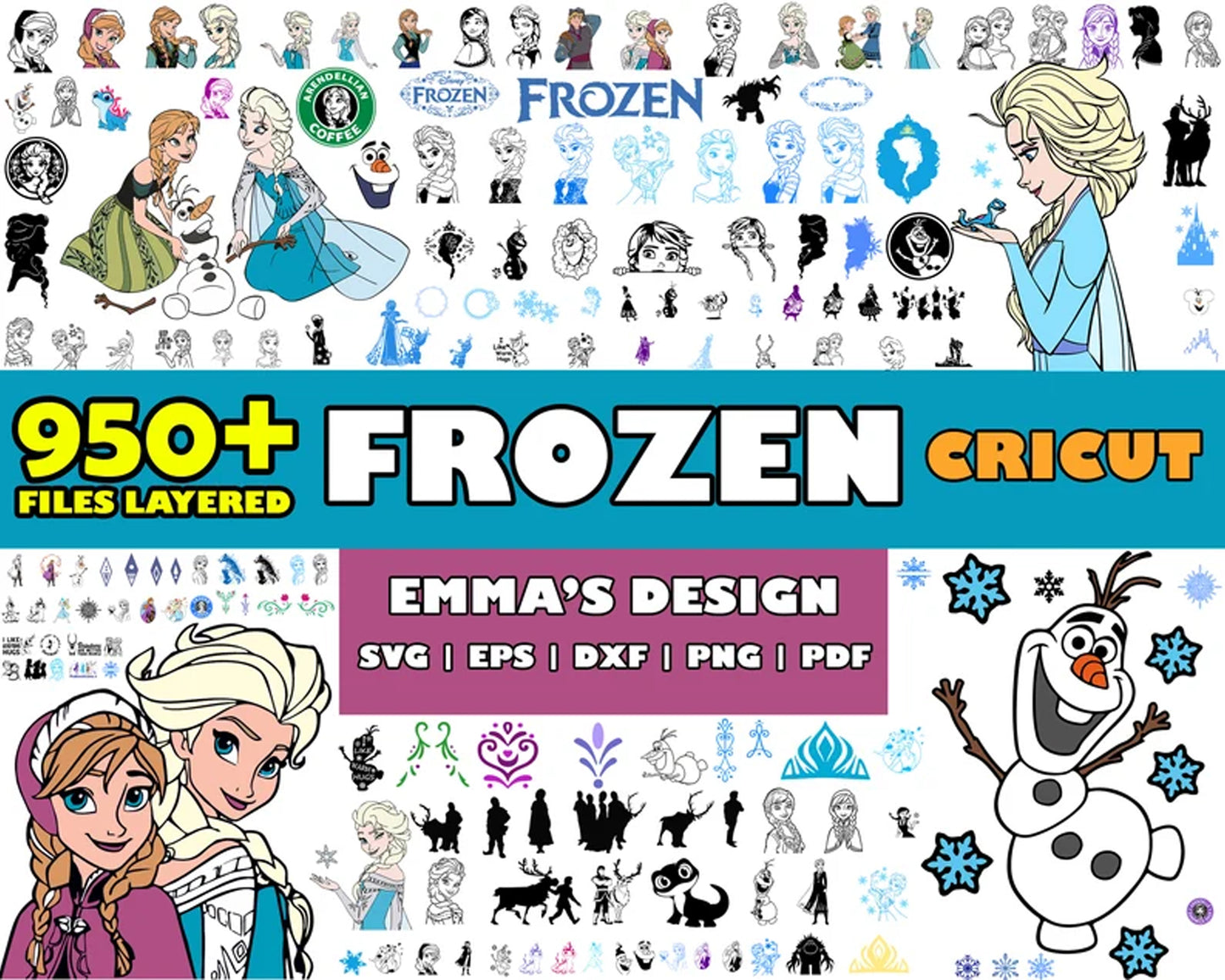 Disney Frozen cricut SVG Bundle