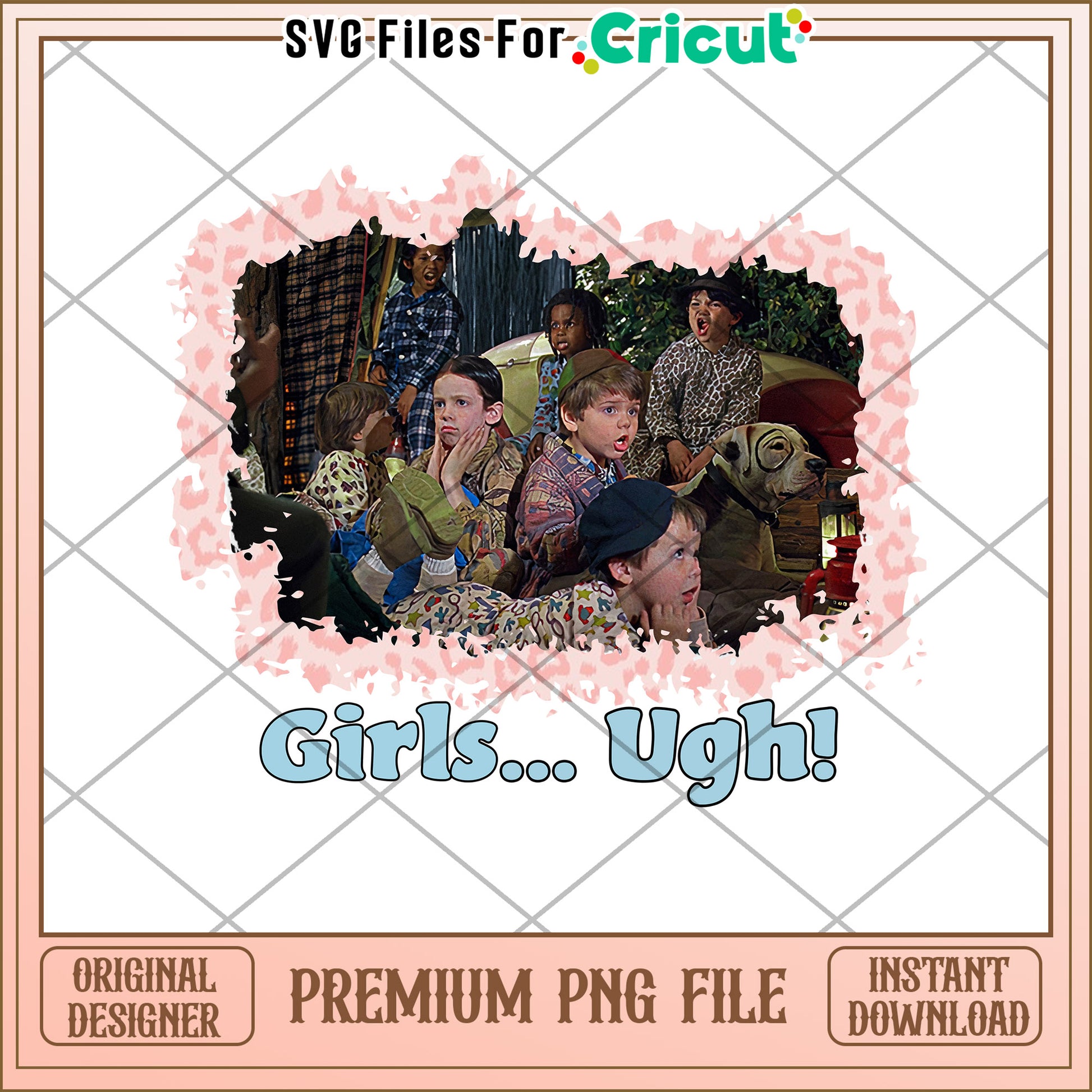 Fun Girls Ugh Retro PNG for Cricut Crafting Projects