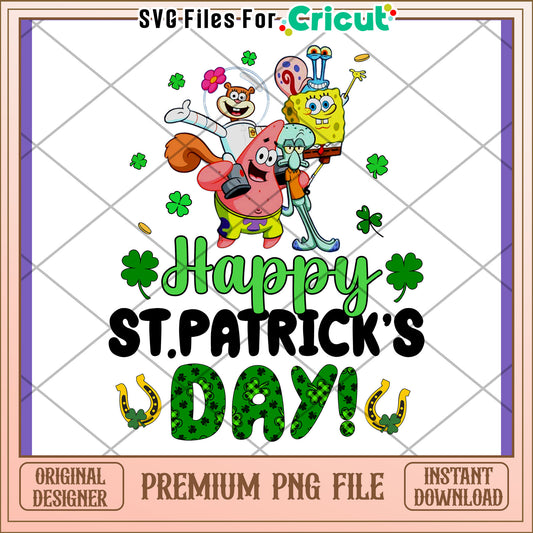 Fun St Patricks Day Cartoon PNG Design Download