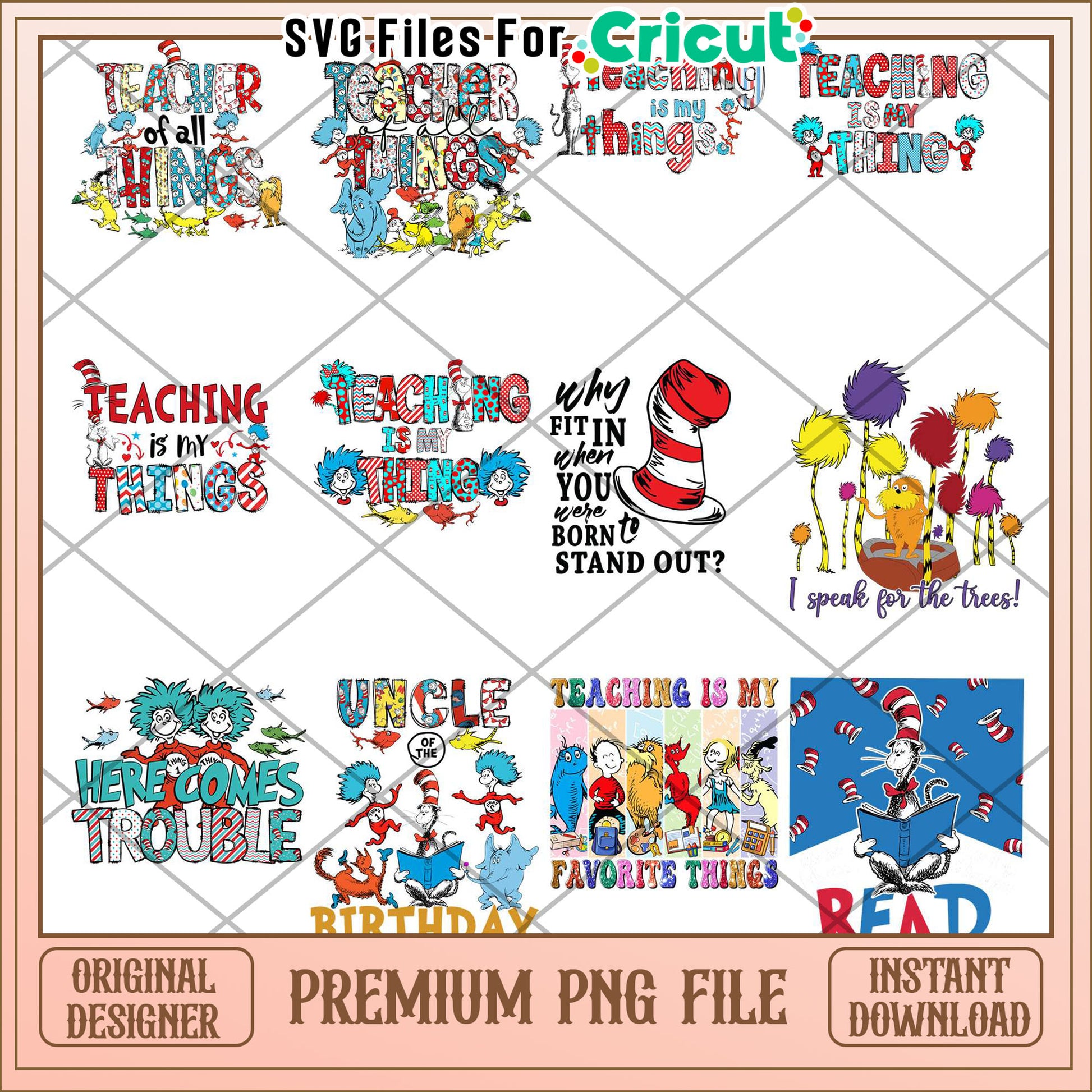 Fun Teaching Quotes PNG Bundle for Educators and Kids