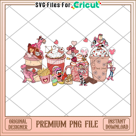 Fun Valentine Treats PNG File for Cricut Projects