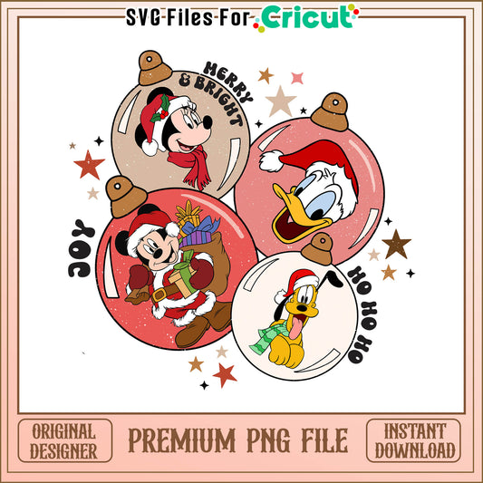 Funhouse disney bright merry christmas png, disney's pluto png