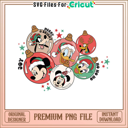 Funhouse disney head merry christmas png, mickey mouse head​ png