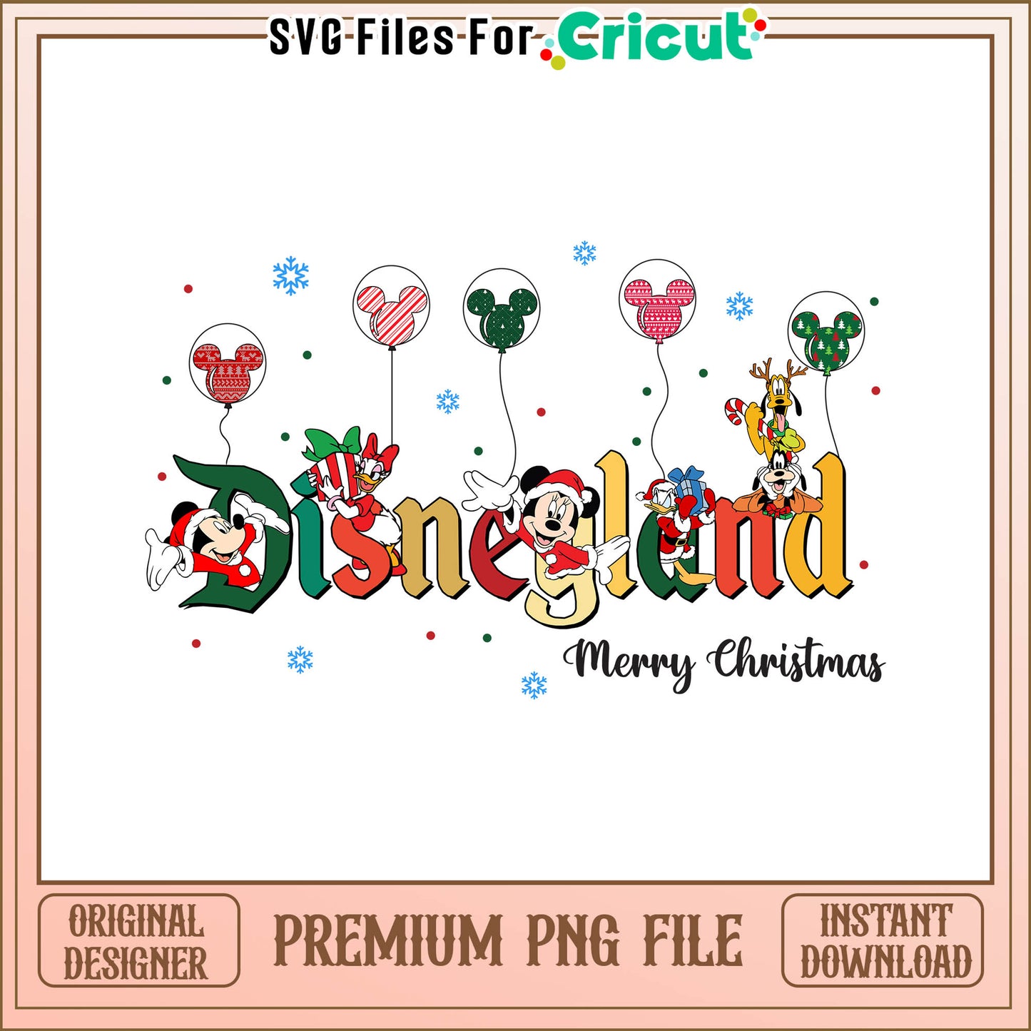 Funhouse disneyland merry christmas png, mickey mouse disneyland​ png