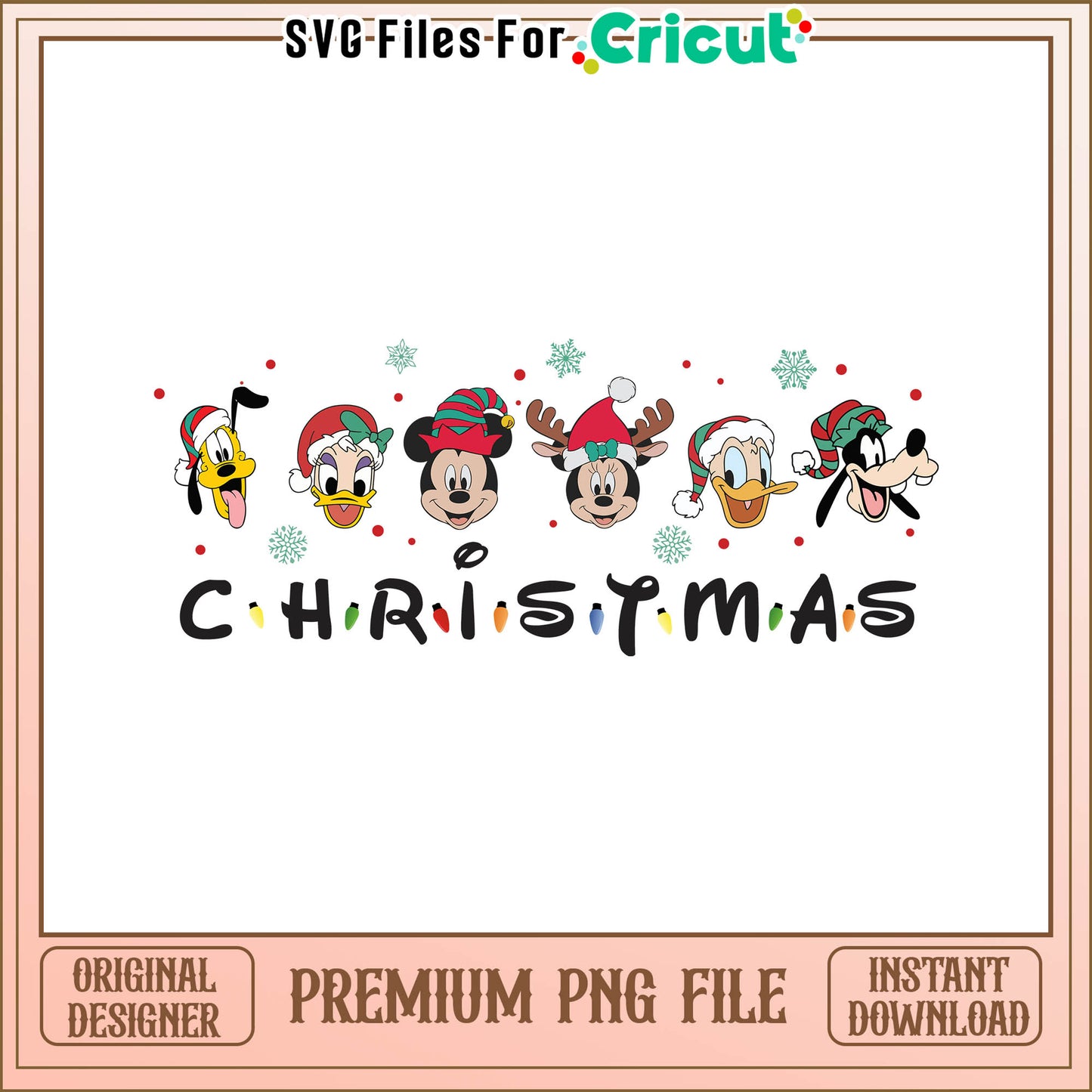 Funhouse disney merry christmas png, cartoon funhouse​ png