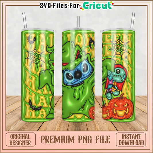 Funny Halloween Tumbler Design for Cricut Premium PNG File