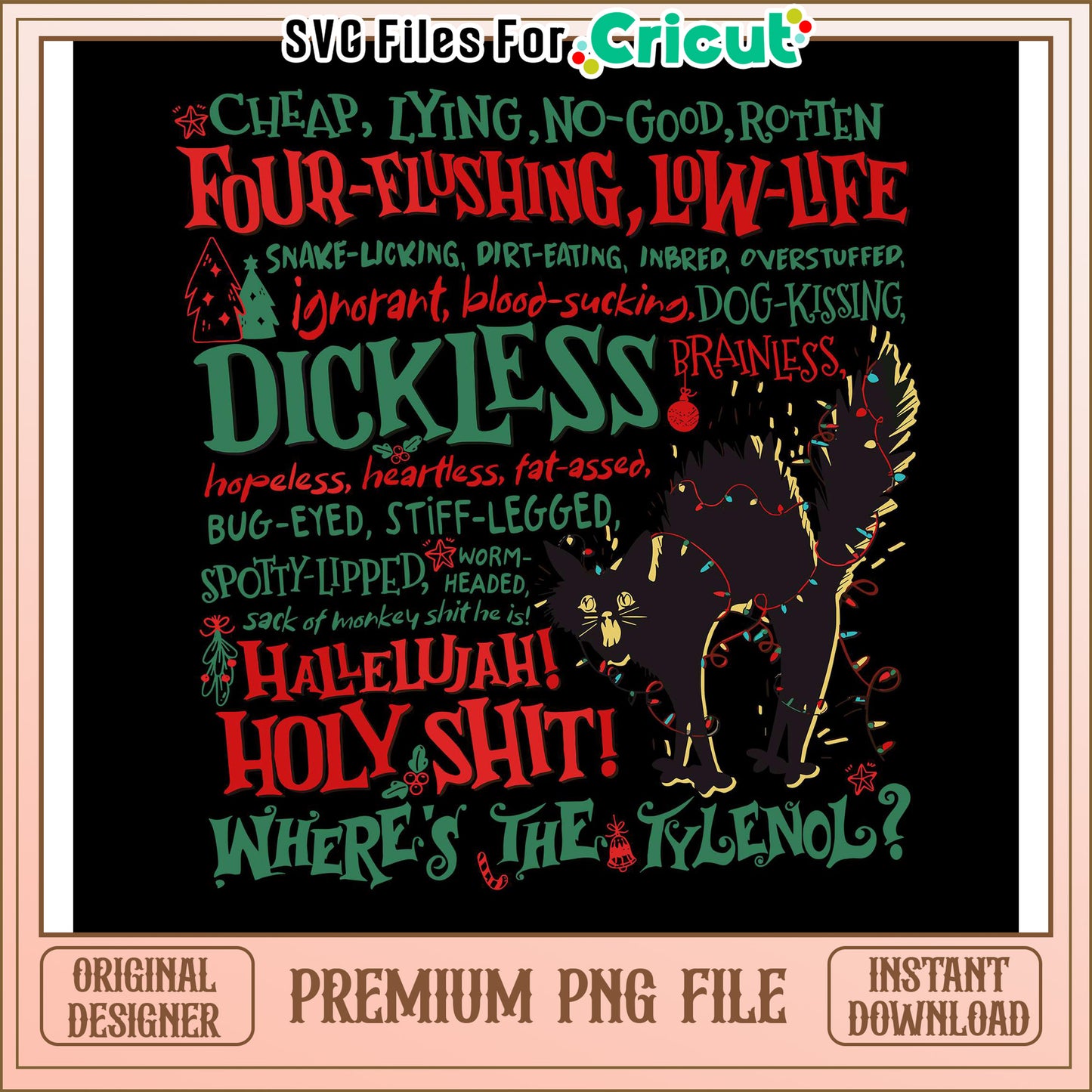 Funny Holiday SVG for Cricut, Perfect for Unique Gift Ideas