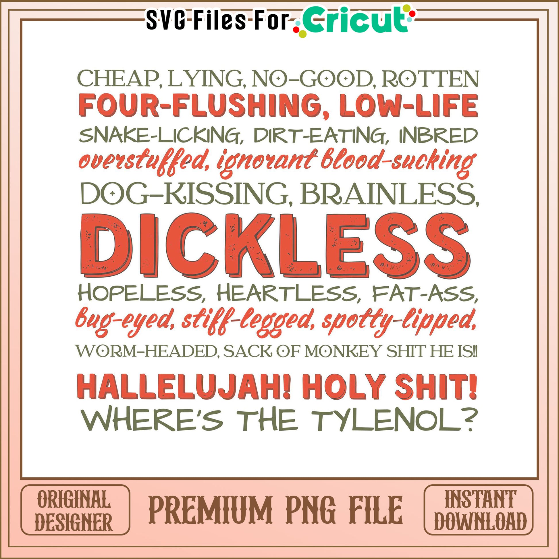 Funny SVG File for Cricut, Unique Designs for Creative Projects