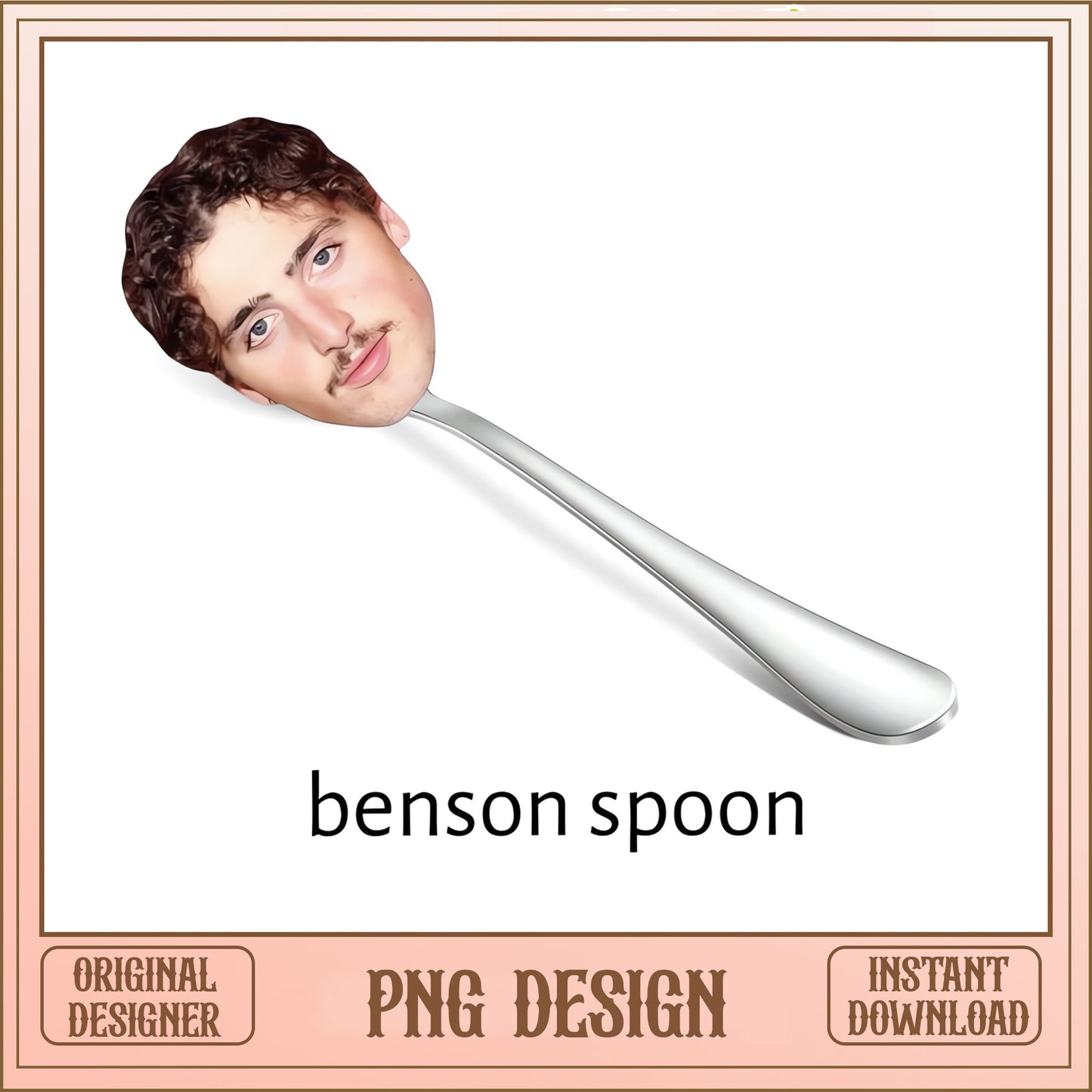 Funny Benson Boone Spoon Meme PNG, Meme Clipart PNG, Instant Download PNG