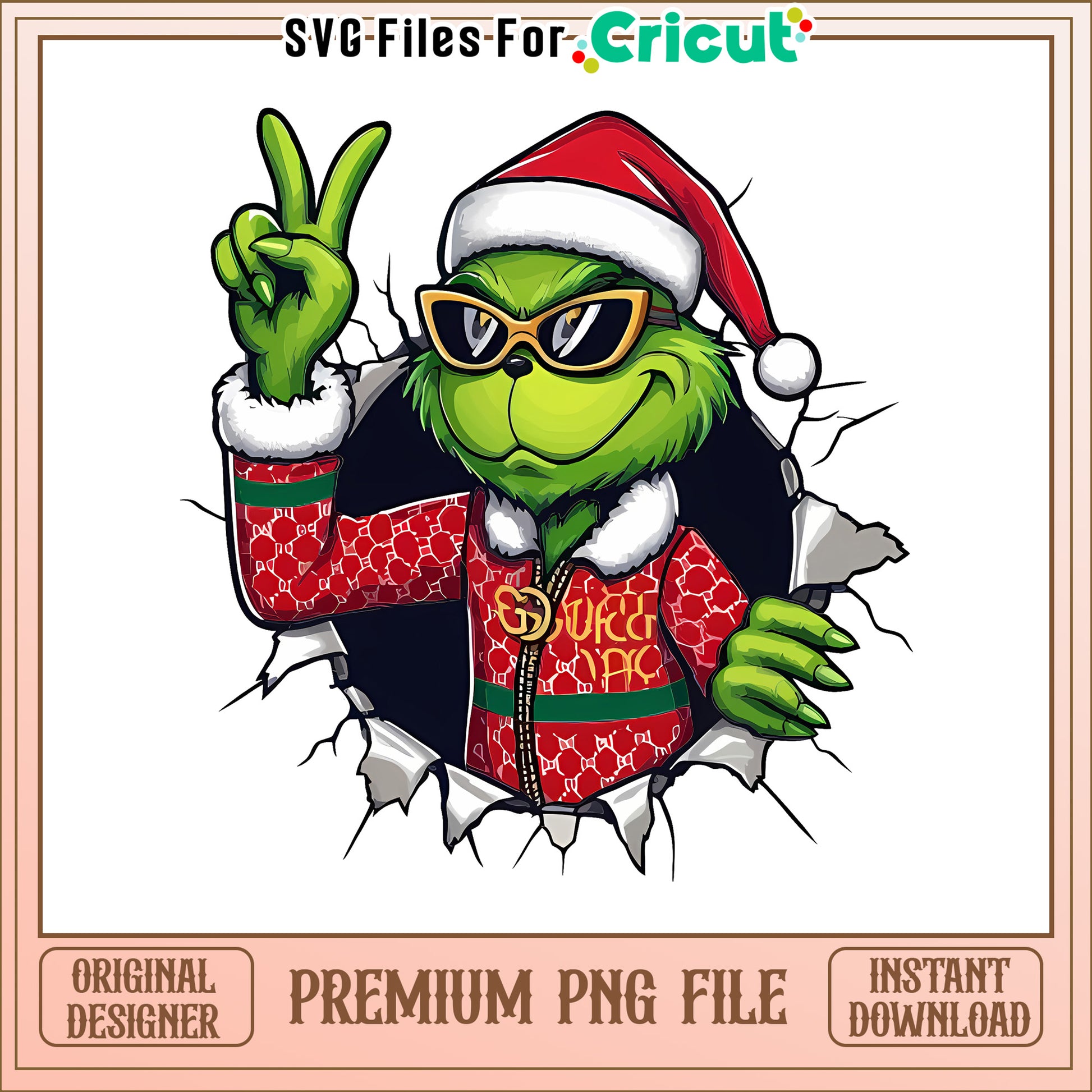 Funny christmas grinch santa hat png, grinch christmas decorations​​ png