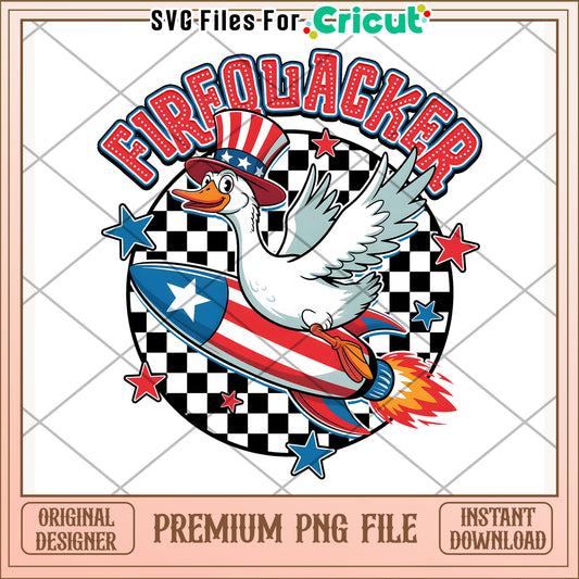 Funny goose firequackers png, america i love​ png, red white and blue png