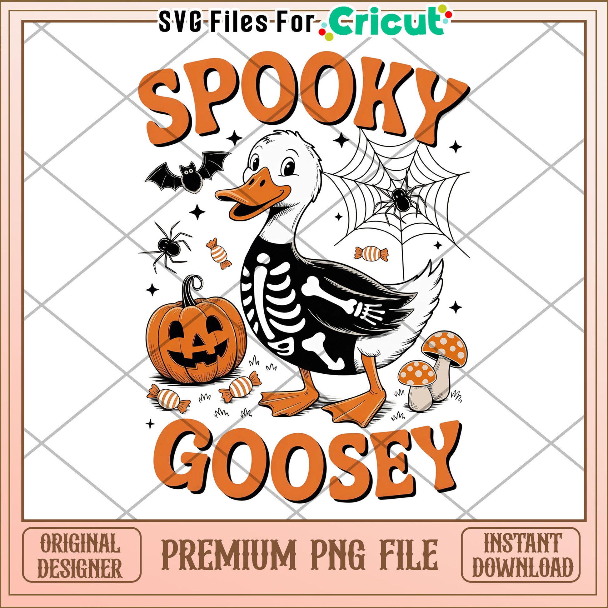 Funny goose spooky season png, autumn season png, halloween costume party png