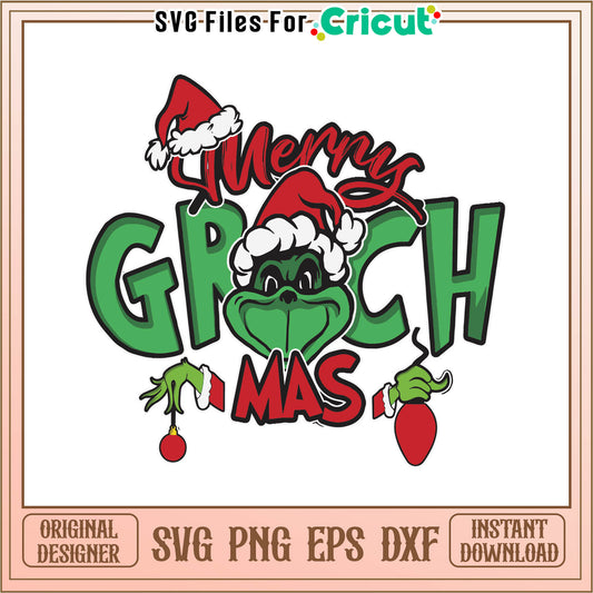Funny grinch merry grinchmas svg, funny grinch signs​ svg