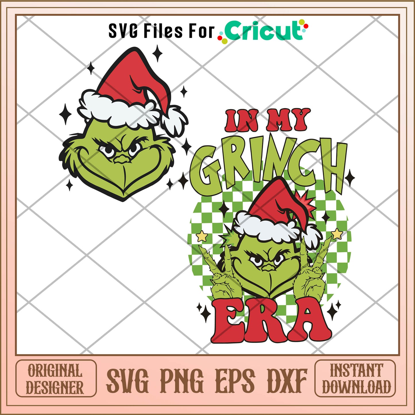 Funny in my grinch era cosplay santa svg, disney's the grinch​ svg