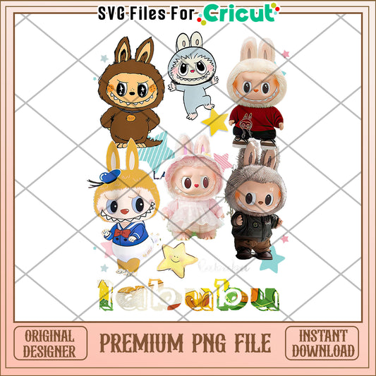 Funny labubu cute labubu the monsters pink christmas png , labubu the monster png