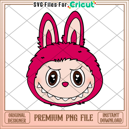 Funny labubu head png, labubu png, have a seat labubu​ png