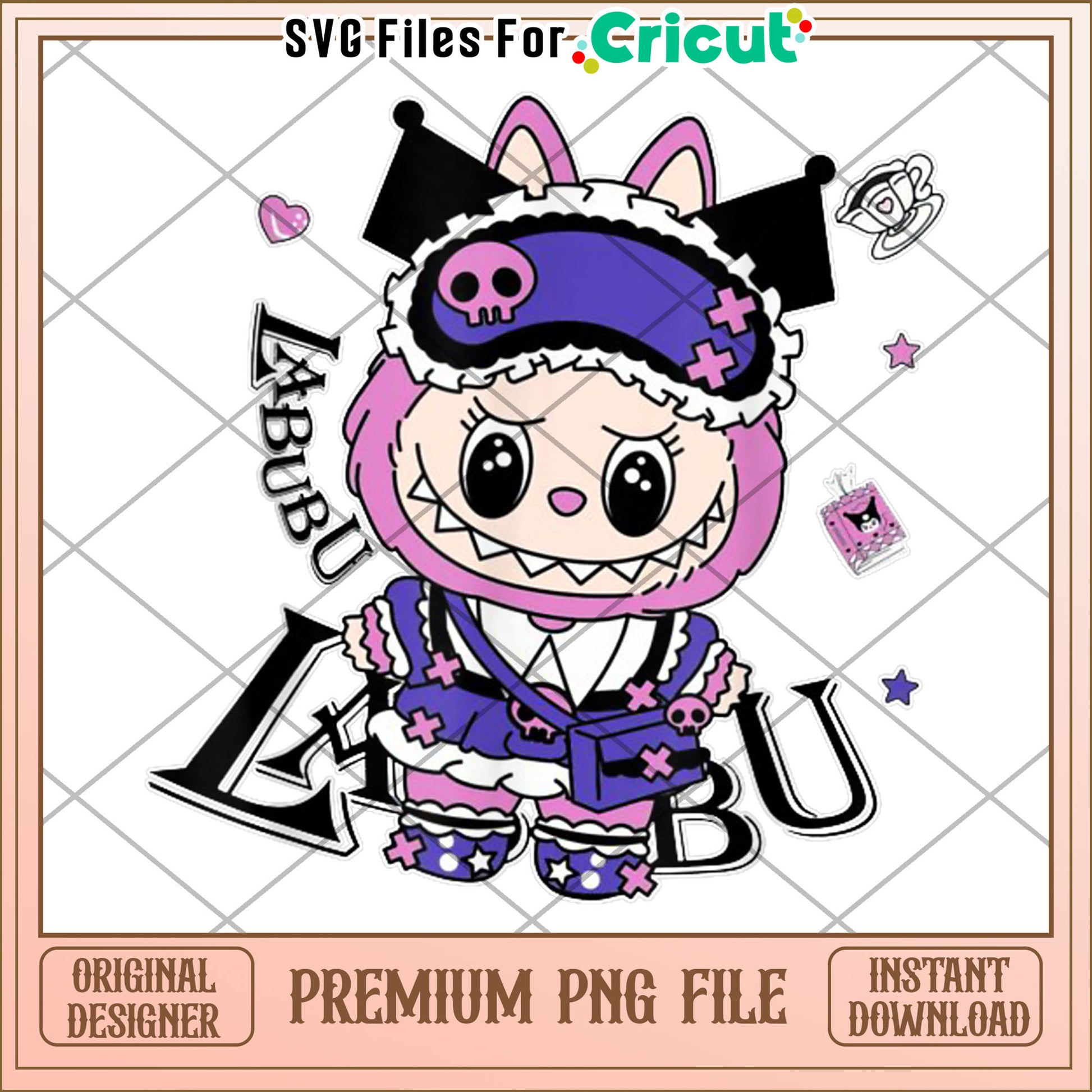 Funny labubu lover cute labubu the monsters png, labubu kuromi, cute labubu png
