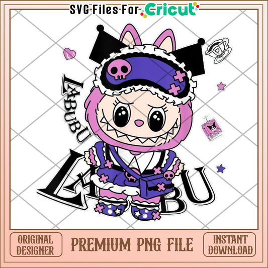 Funny labubu lover cute labubu the monsters png, labubu kuromi, cute labubu png