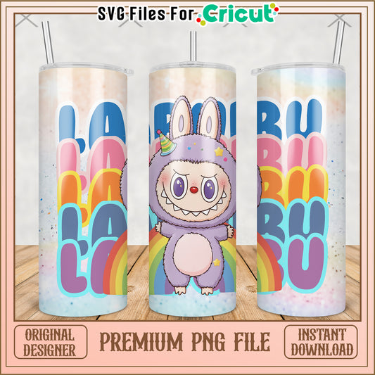 Funny labubu tumbler design png, labubu secret png, labubu keychain​ png