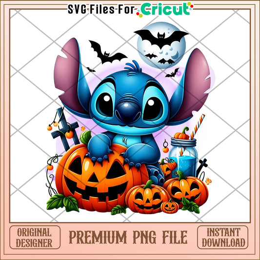 Funny stitch png, halloween cookies​ png, lilo and stitch png